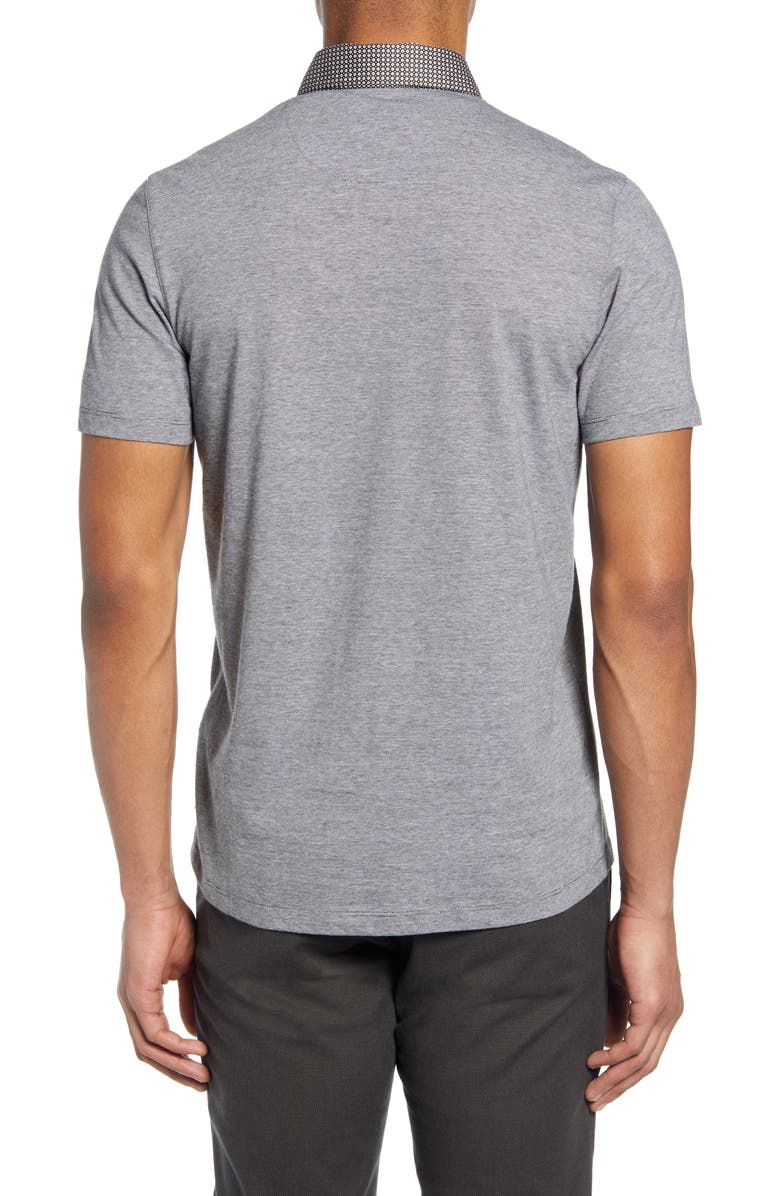 Ted Baker London Gwack Slim Fit Pinstripe Pocket Polo, Alternate, color, 