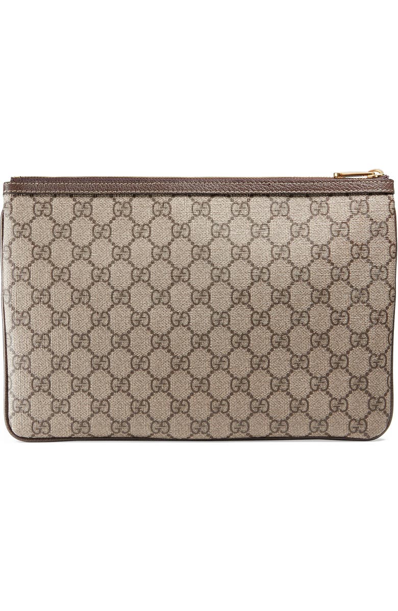 Gucci Ophidia GG Supreme Canvas Zip Pouch, Alternate, color,