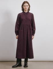 Albaray Cord Placket Midi Dress