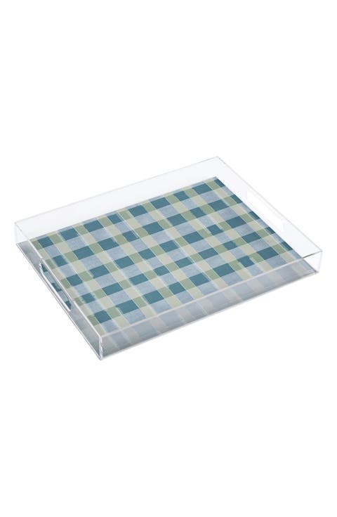 Marta Barragan Camarasa Country Gingham Acrylic Tray