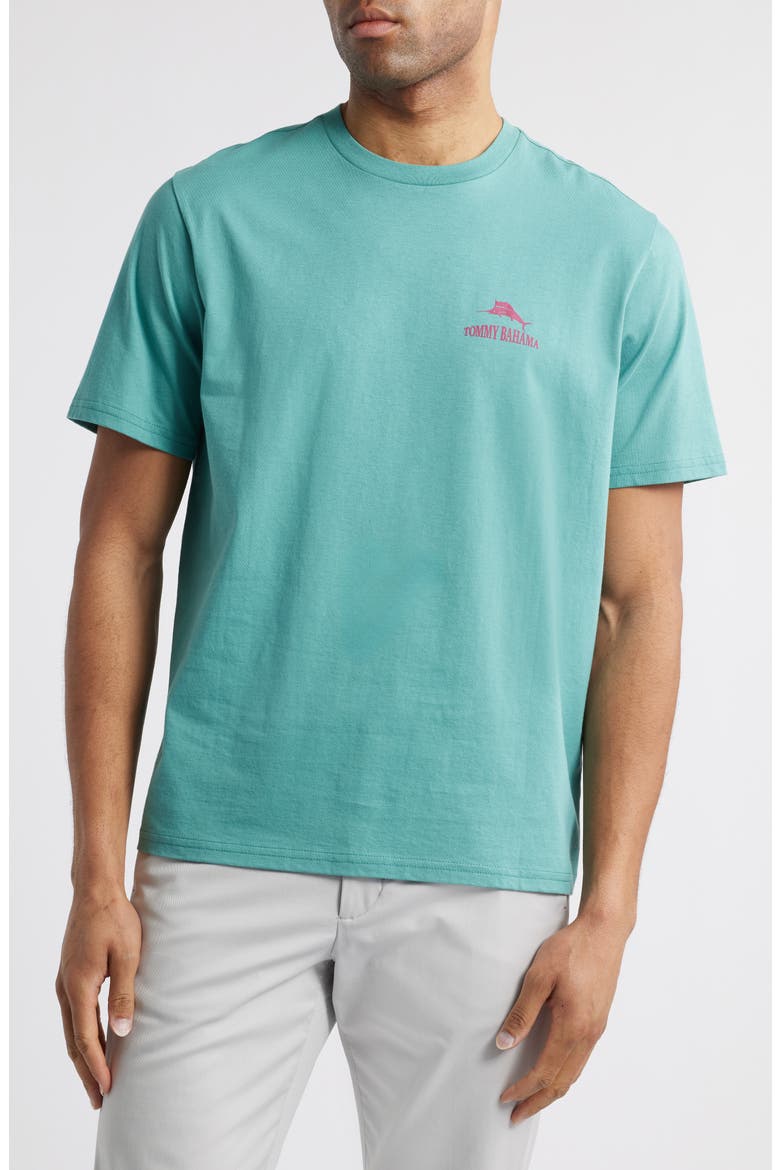 Weekend Pourcast Cotton Graphic T-Shirt, Main, color, BRISTOL BLUE