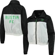 THE WILD COLLECTIVE Women's The Wild Collective Black Austin FC Anthem Full-Zip Jacket