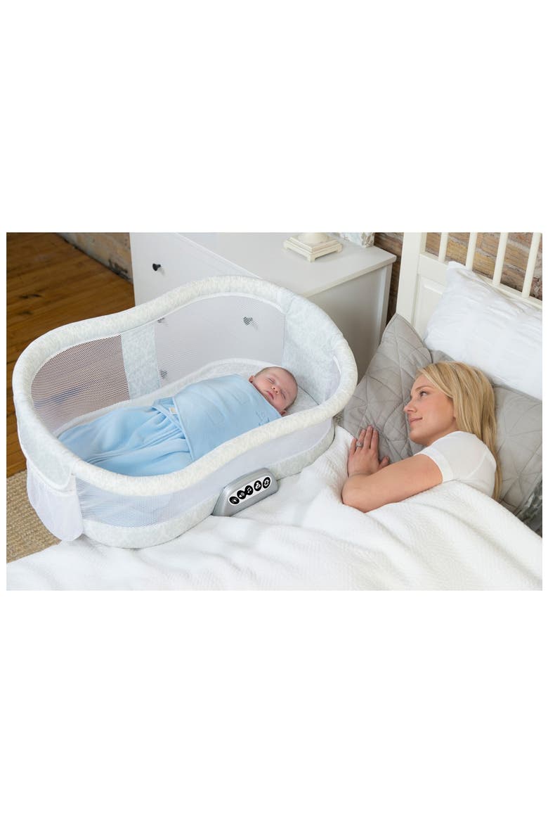 HALO® Innovations 'Bassinest' Bedside Swivel Sleeper, Alternate, color, SILVER DAMASK