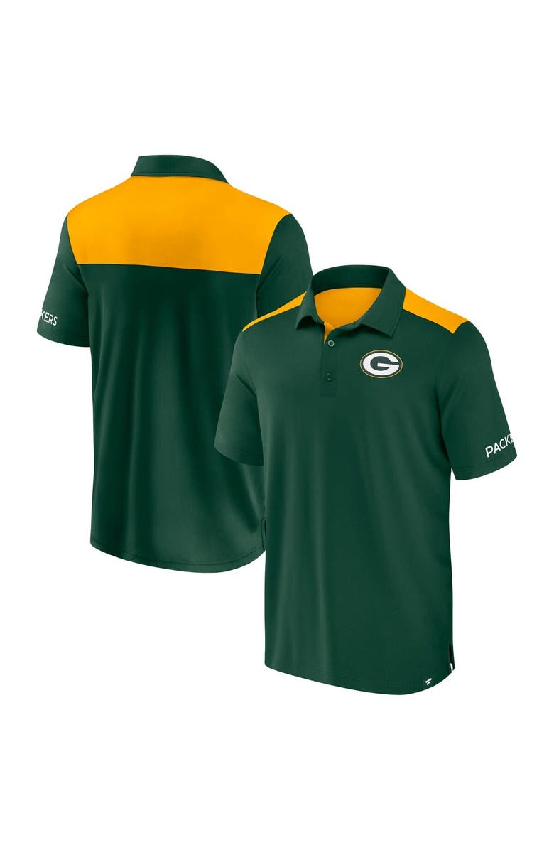 FANATICS Men's Fanatics  Green/Gold Green Bay Packers Colorblock Polo, Main, color, 