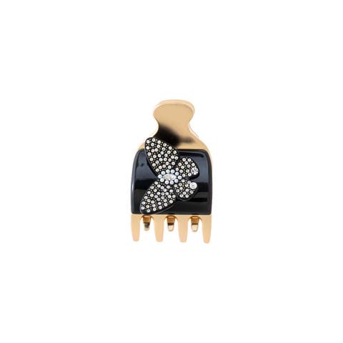 Colored Rhinestone Butterfly Claw Clip