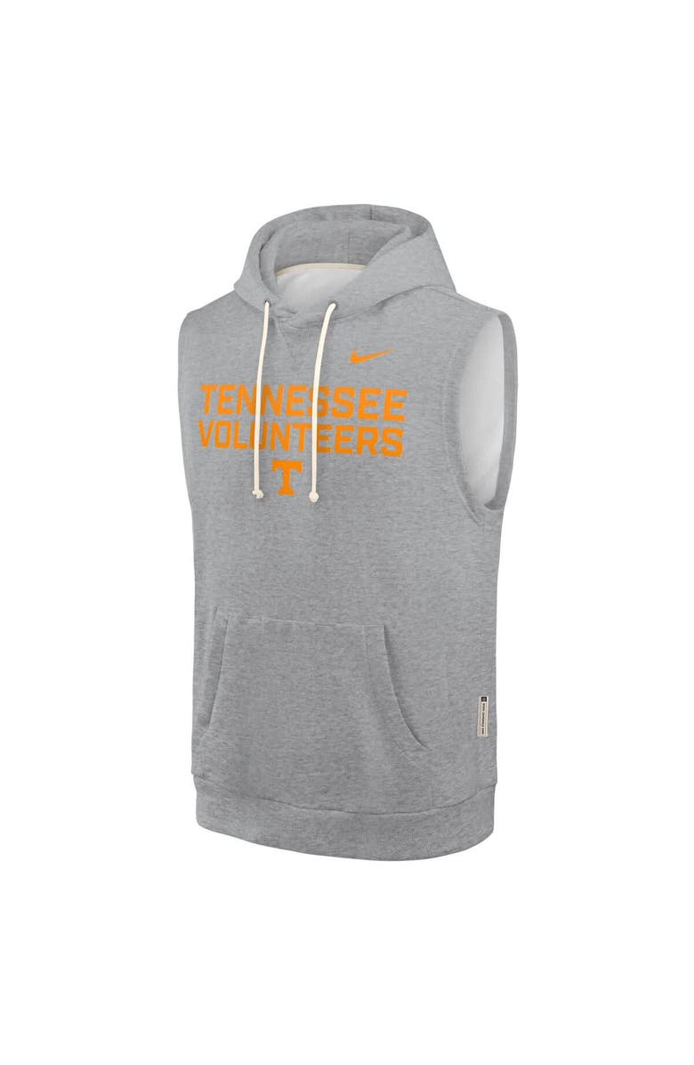 Nike Men's Nike Heather Gray Tennessee Volunteers 2025 Sideline Performance Sleeveless Pullover Hoodie, Alternate, color, 