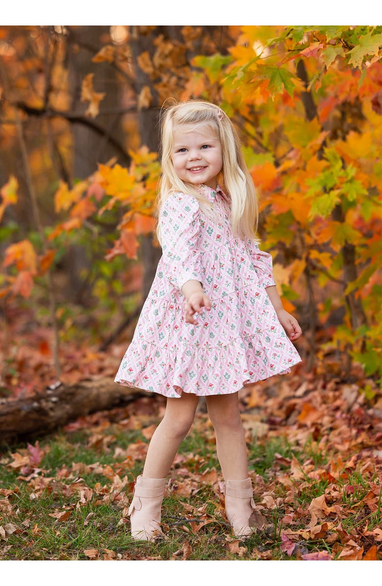 Mabel + Honey Dixie Pink Floral Dress, Alternate, color, Pink