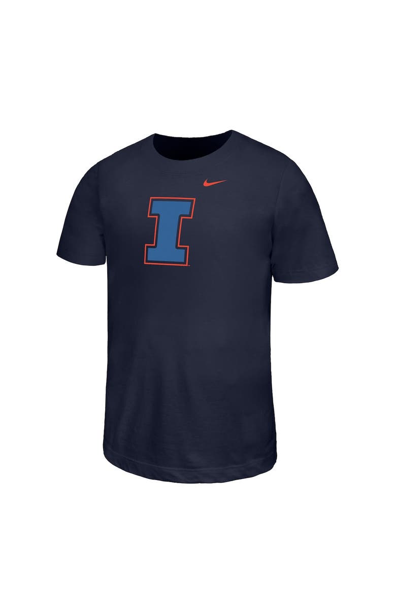 Nike Youth Nike Navy Illinois Fighting Illini Legend Color Pop Performance T-Shirt, Main, color, 