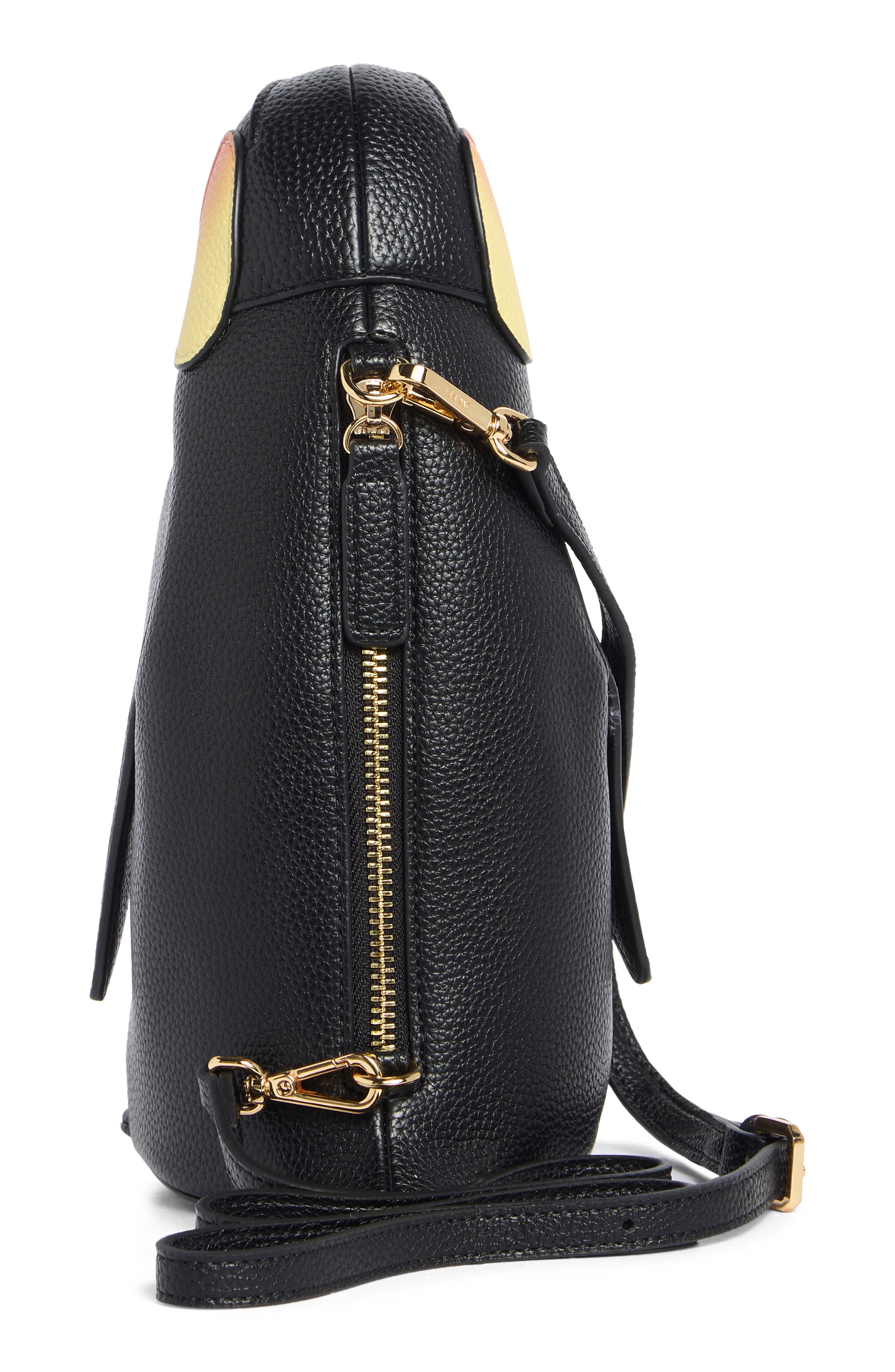 Pia Penguin Crossbody Bag, Alternate, color, BLACK