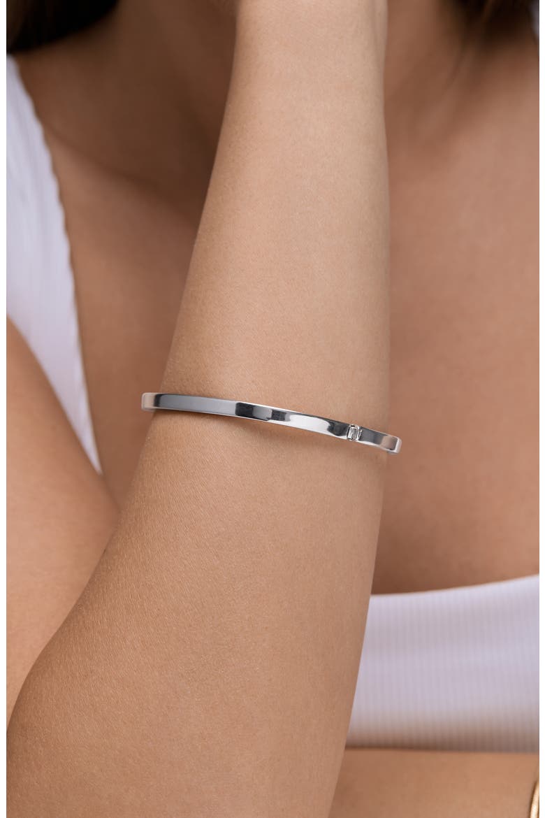 14K Gold Rectangular Bracelet, Alternate, color, 14K WHITE GOLD