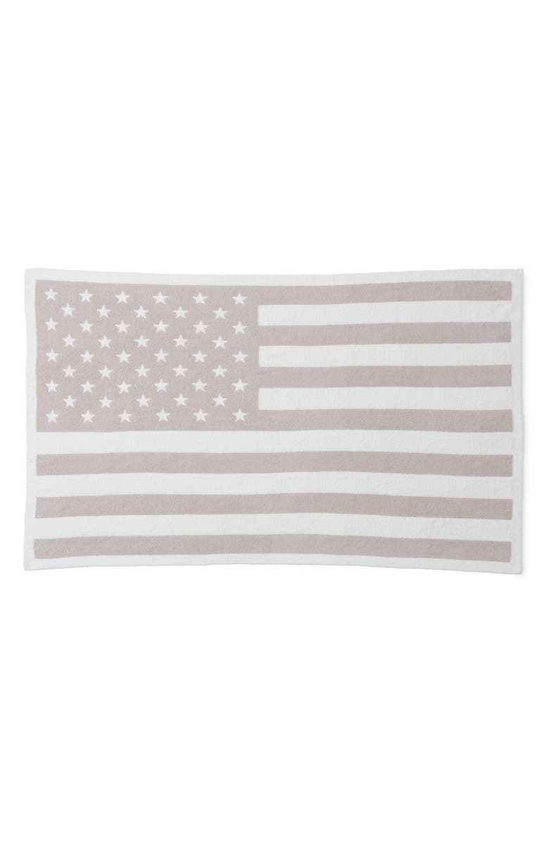 Barefoot Dreams<sup>®</sup> CozyChic<sup>®</sup> American Flag Throw Blanket, Alternate, color, 
