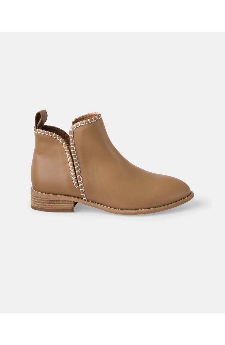 Walnut Melbourne Douglas Stitch Leather Boot, Alternate, color,