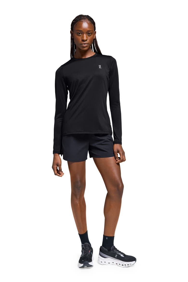 Core Long Sleeve Running T-Shirt, Alternate, color, BLACK