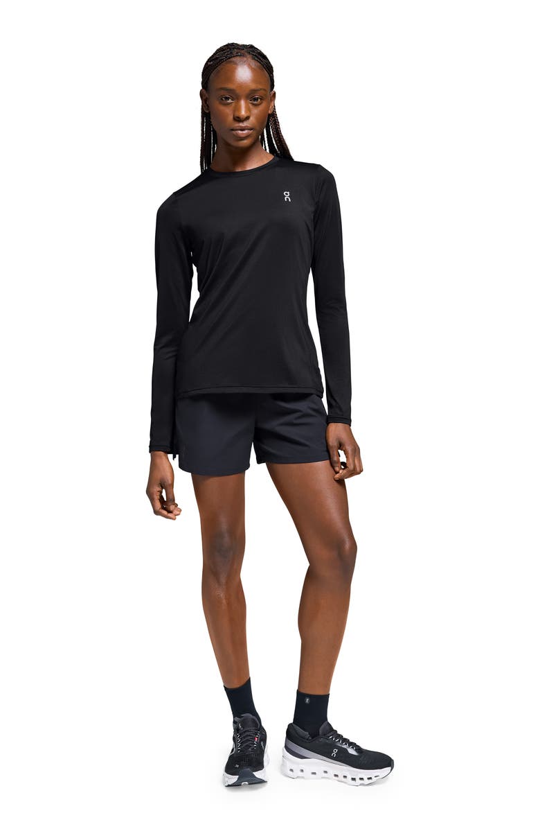 On Core Long Sleeve Running T-Shirt, Alternate, color, Black