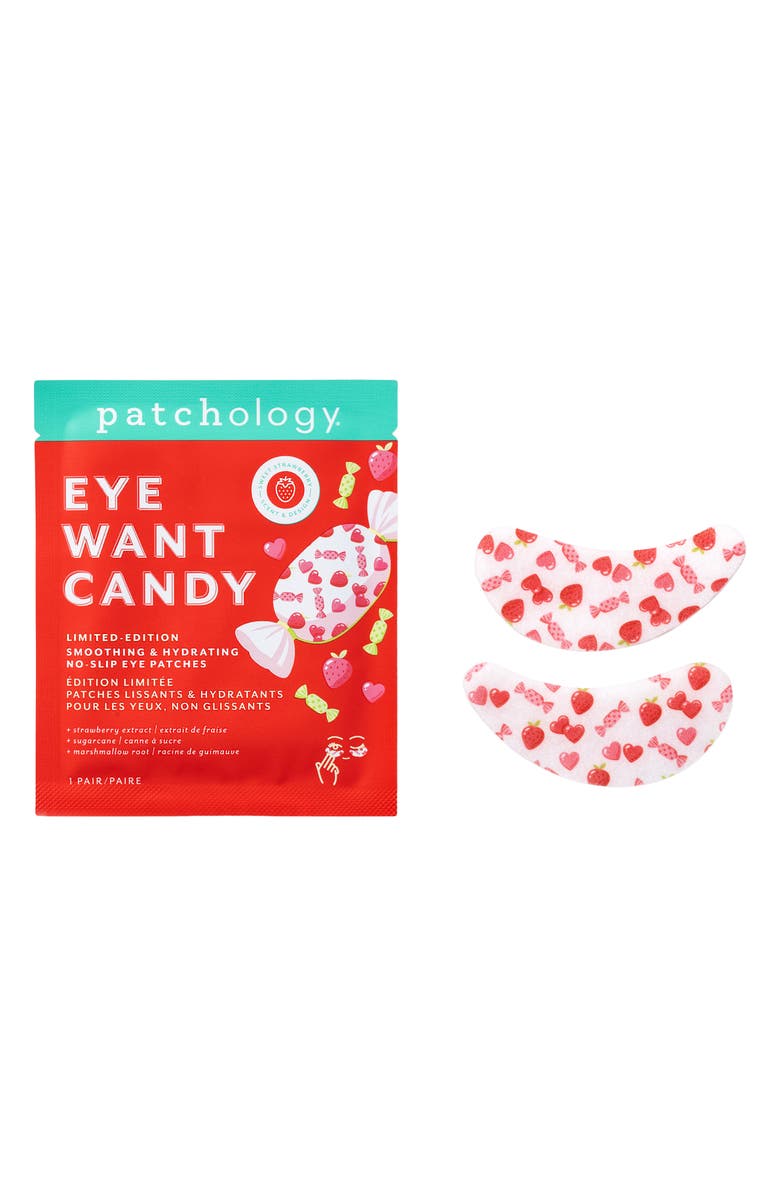 Patchology Eye Want Candy Smoothing & Hydrating No-Slip Eye Patches, Main, color,