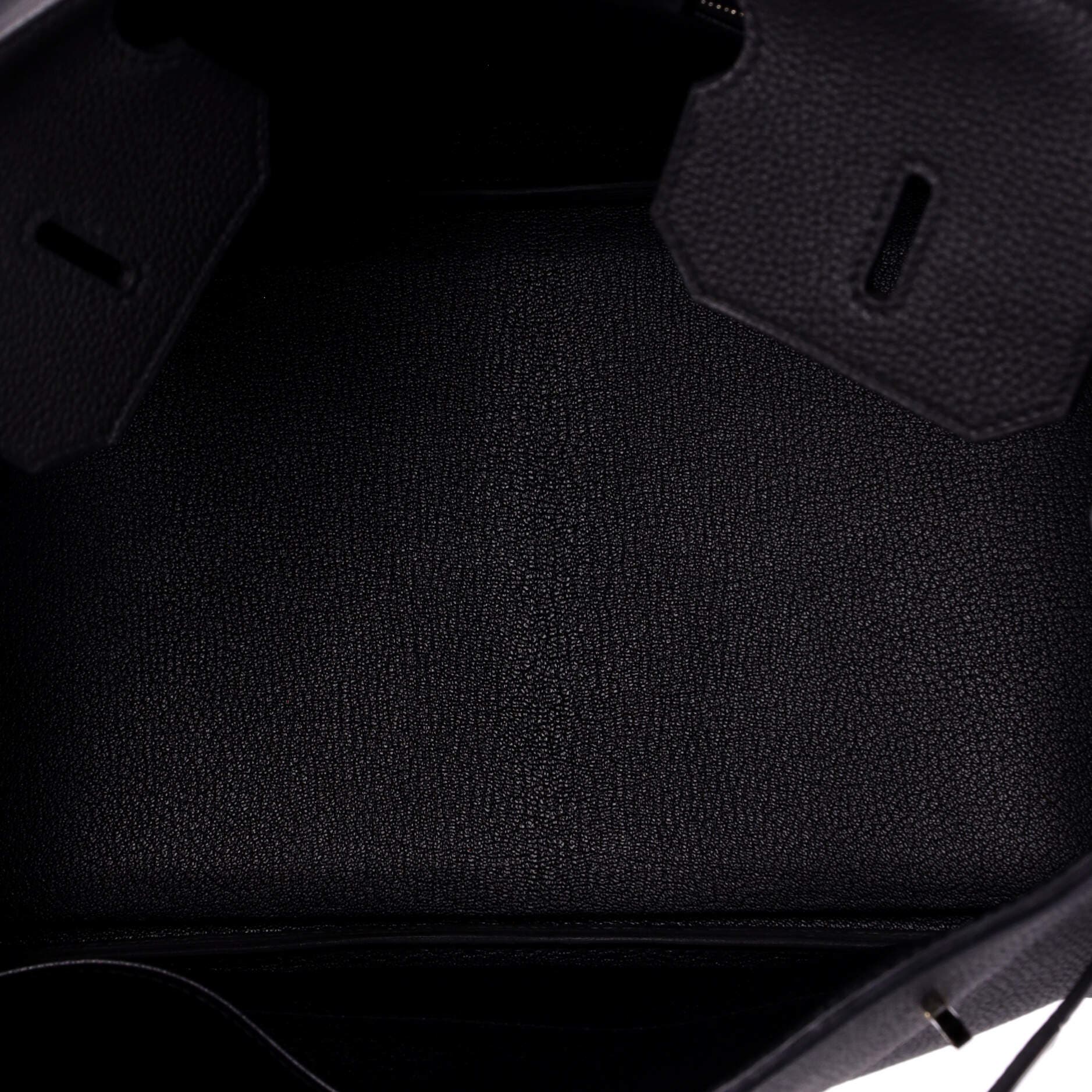 Pre-Owned Hermes Birkin Handbag Black Togo with Palladium Hardware 35, Alternate, color, Noir