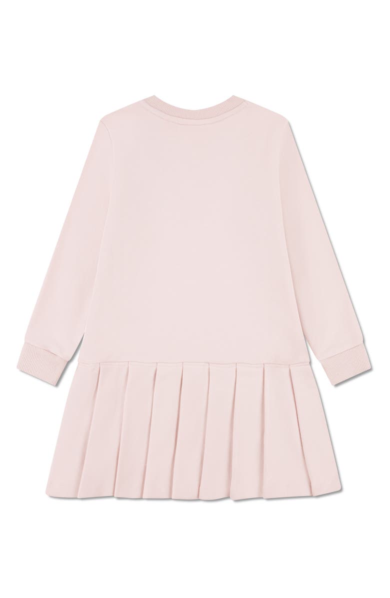 Lacoste Kids' Long Sleeve French Terry Dress, Alternate, color, Pink