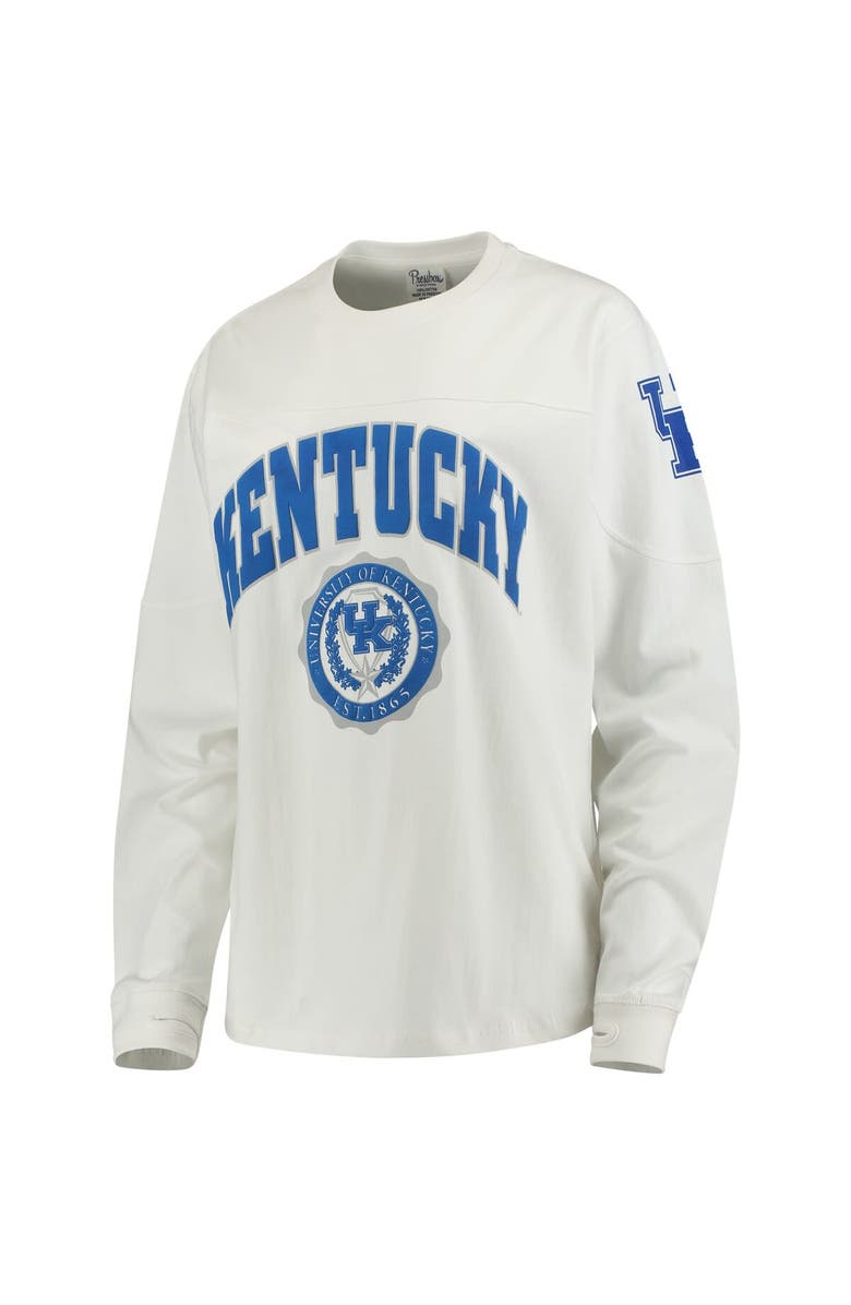 PRESSBOX Women's White Kentucky Wildcats Edith Long Sleeve T-Shirt, Alternate, color, 