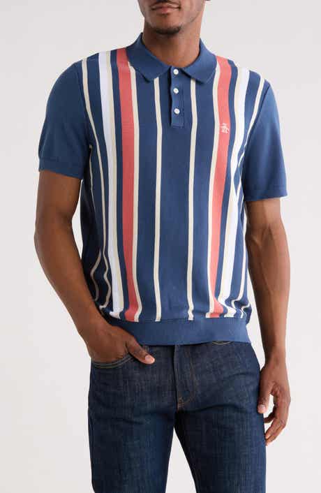 Original Penguin Stripe Cotton Polo Sweater
