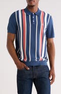 Original Penguin Stripe Cotton Polo Sweater