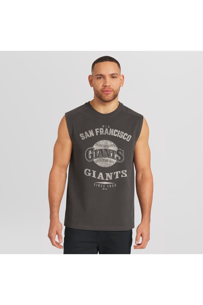 Men's Darius Rucker Collection by Fanatics  Charcoal San Francisco Giants Muscle Tank Top, Main, color, Charcoal