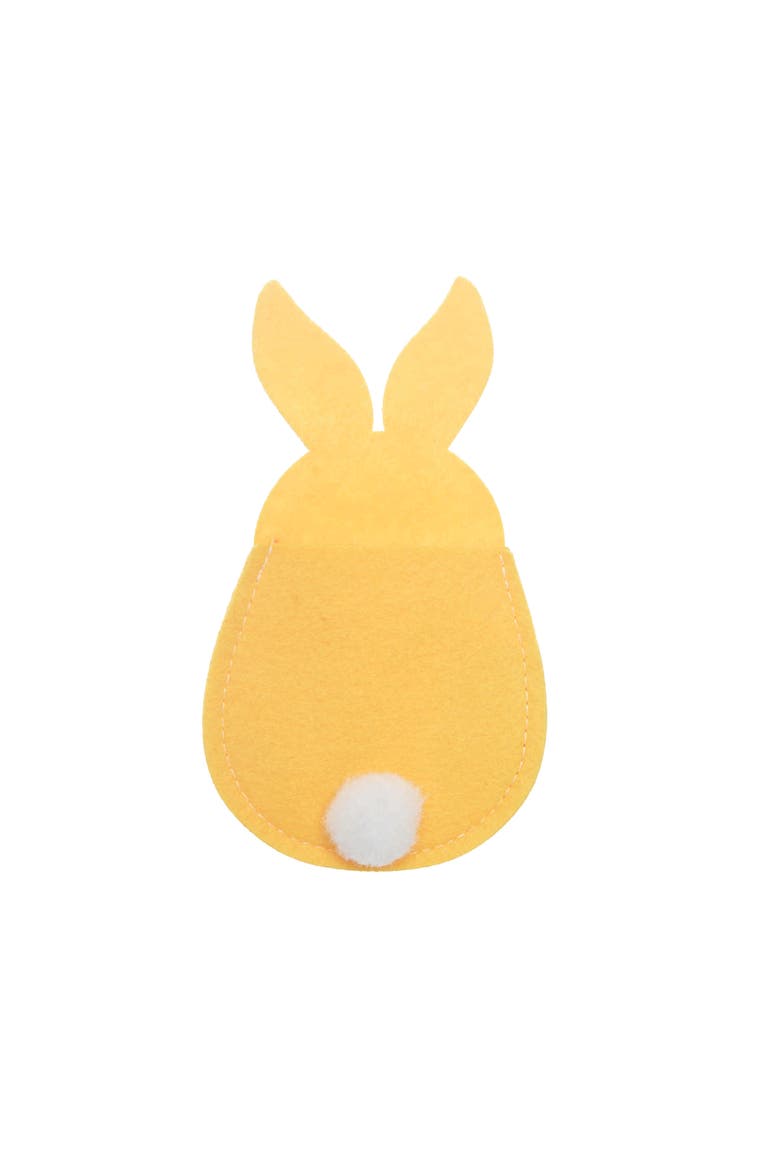 Easter Bunny Felt Utensil Sleeves, Main, color, Yellow