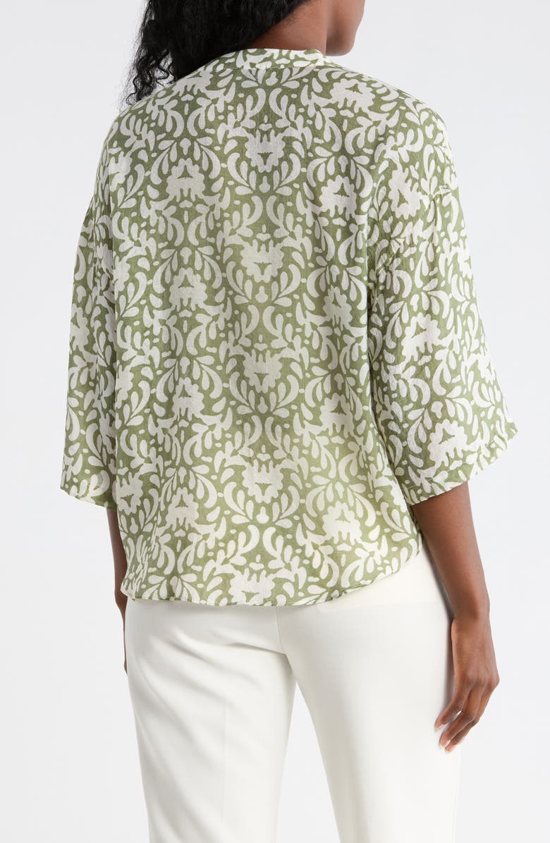 Halogen<sup>®</sup> Tie Front Top, Alternate, color, Loden Green