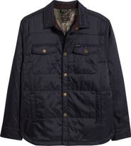 DARK SEAS Machinist Quilted Snap-Up Shirt Jacket