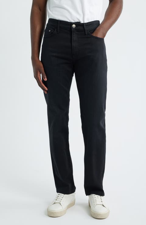 Zach Straight Leg Stretch Jeans (Dark Smoke Supermove)