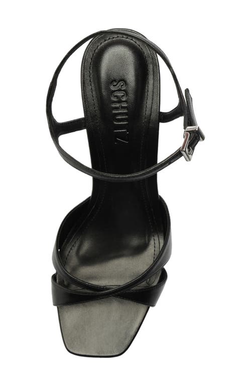 Schutz Maxine Ankle Strap Platform Sandal In Black