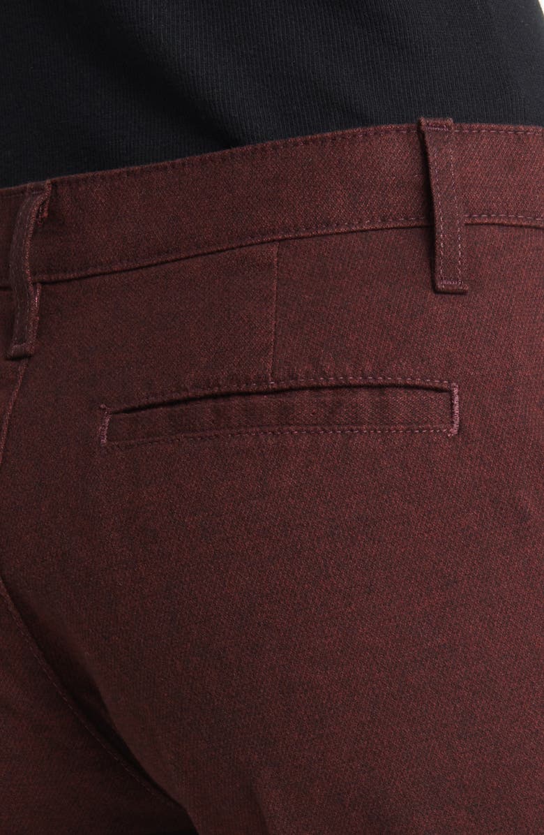 AG Caden Tailored Twill Pants, Alternate, color, Dark Sangria