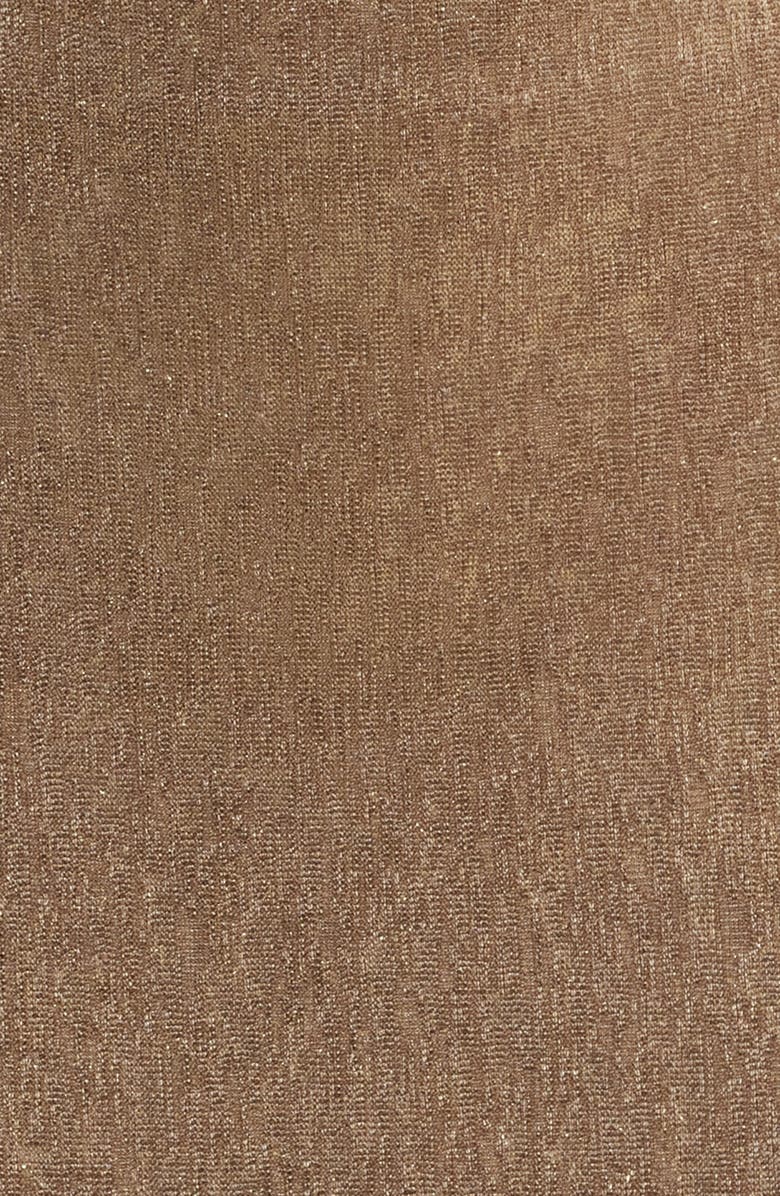 Black Halo Eulalaia Metallic Body-Con Gown, Alternate, color, Liquid Gold