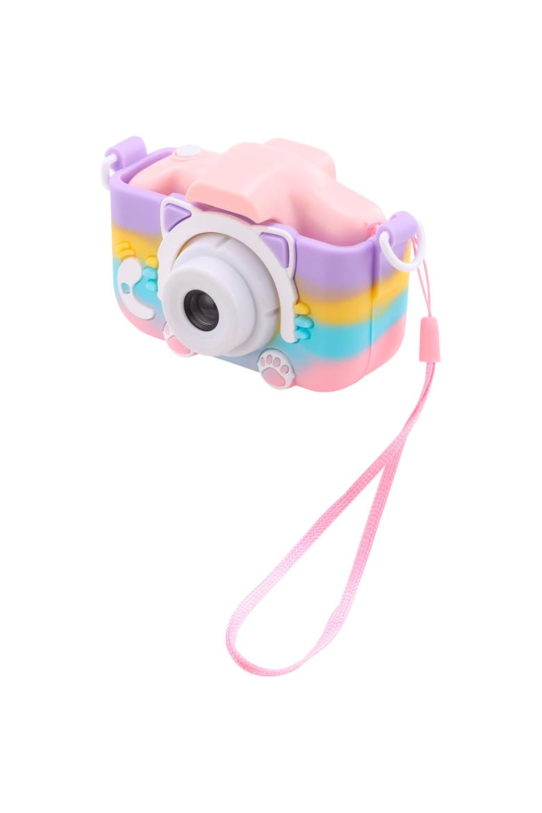 Digital Camera with Cat Rubberized Drop Protection Case, Alternate, color, Pink