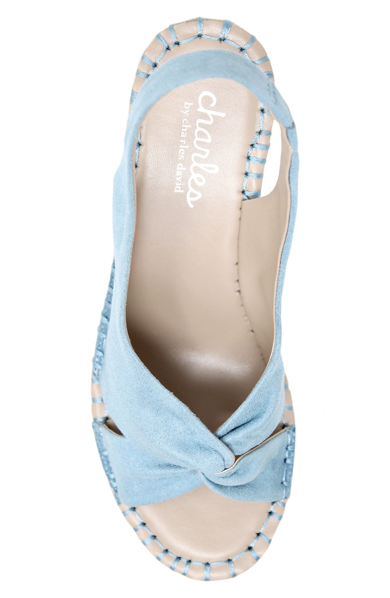Notable Espadrille Wedge Slingback Sandal, Alternate, color, PURE BLUE