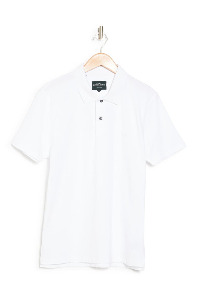 Dalmore Sports Fit Knit Polo, Alternate, color, WHITE
