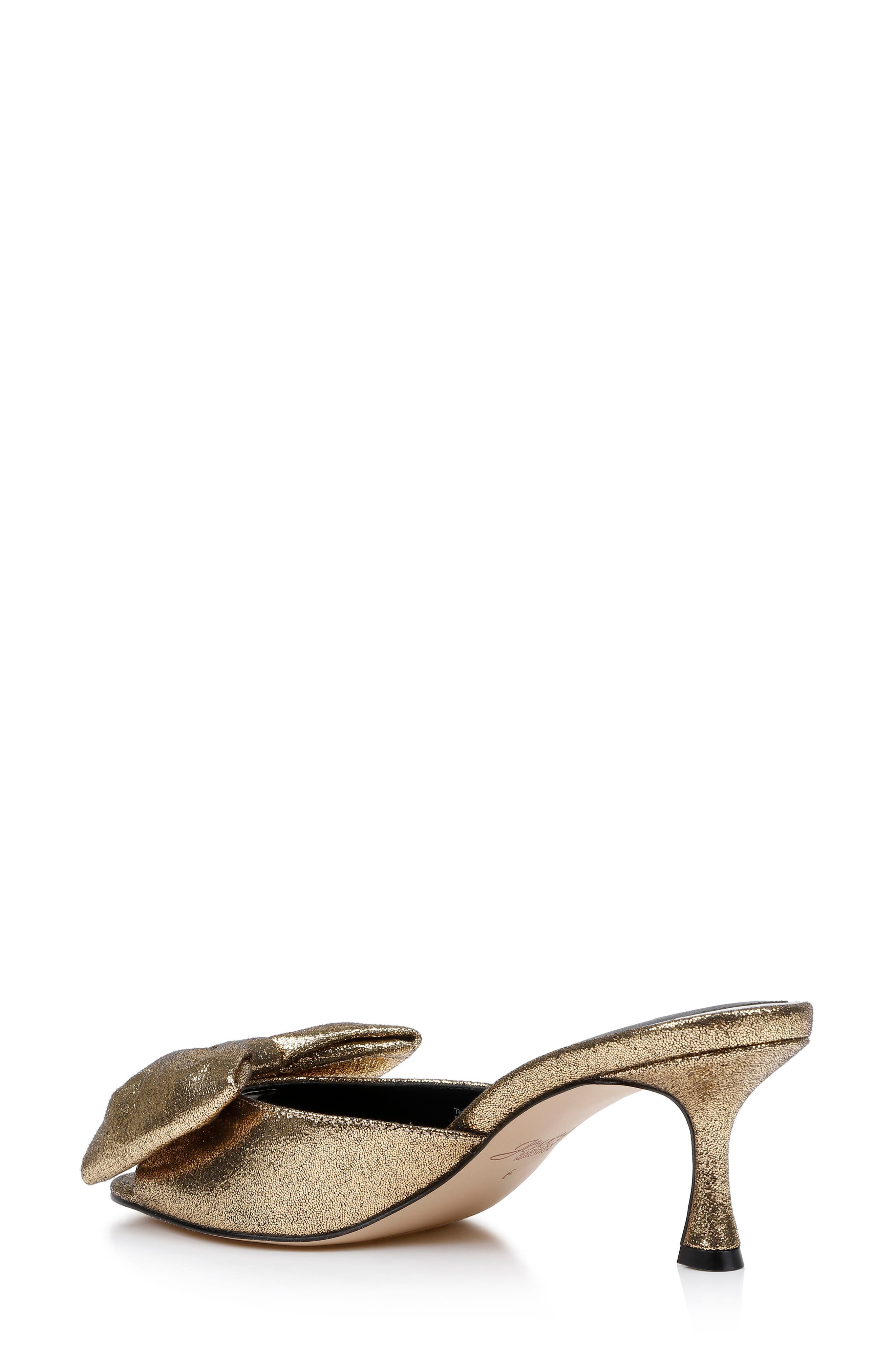 Jewel Badgley Mischka Kora Slide Sandal, Alternate, color, Gold Met