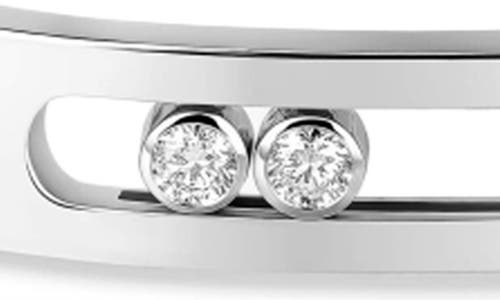 Messika Move Jo Open Diamond Bracelet In White Gold