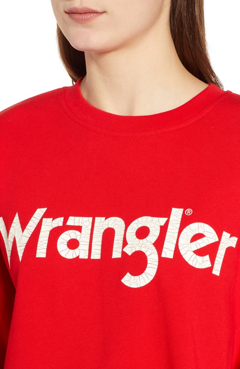 Wrangler Logo Sweatshirt, Alternate, color, 