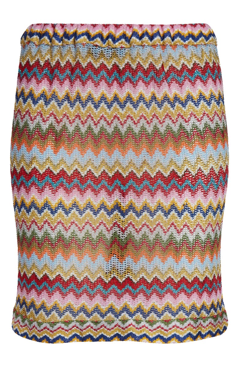 Missoni Chevron Cover-Up Miniskirt, Alternate, color, 