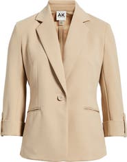 AK ANNE KLEIN One-Button Blazer