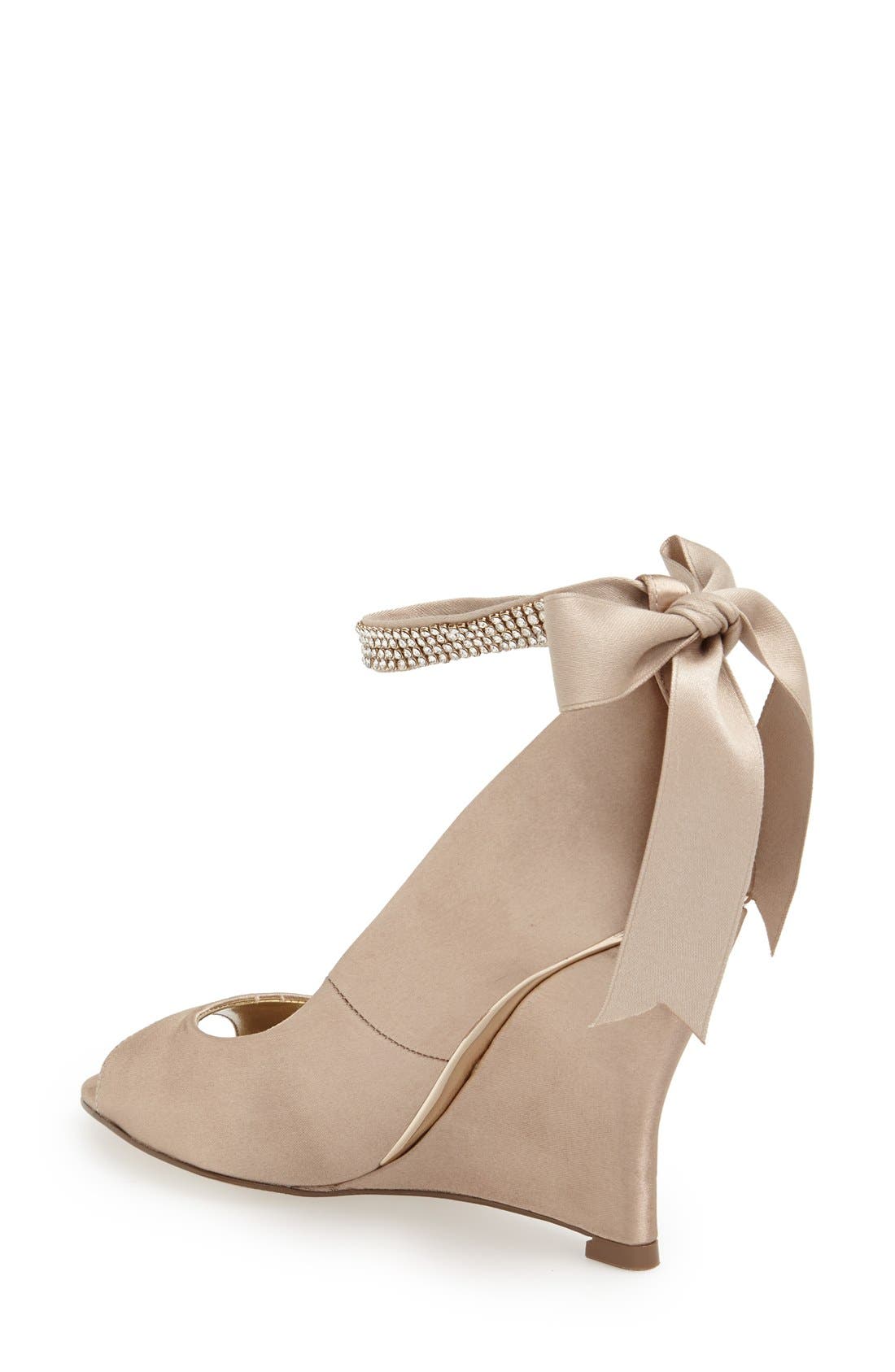 Nina 'Emma' Crystal Embellished Ankle Strap Pump, Alternate, color, 