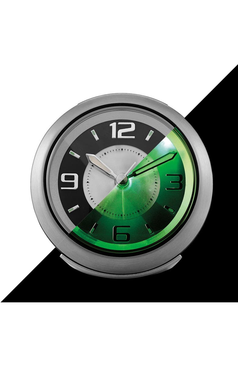 Bulova Clocks Lite Night Silver Alarm Table Clock, Silver, Alternate, color, Silver
