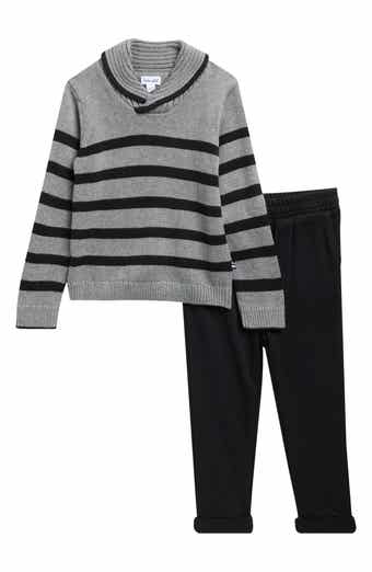 Kids' Roll Neck Stripe Sweater Set
