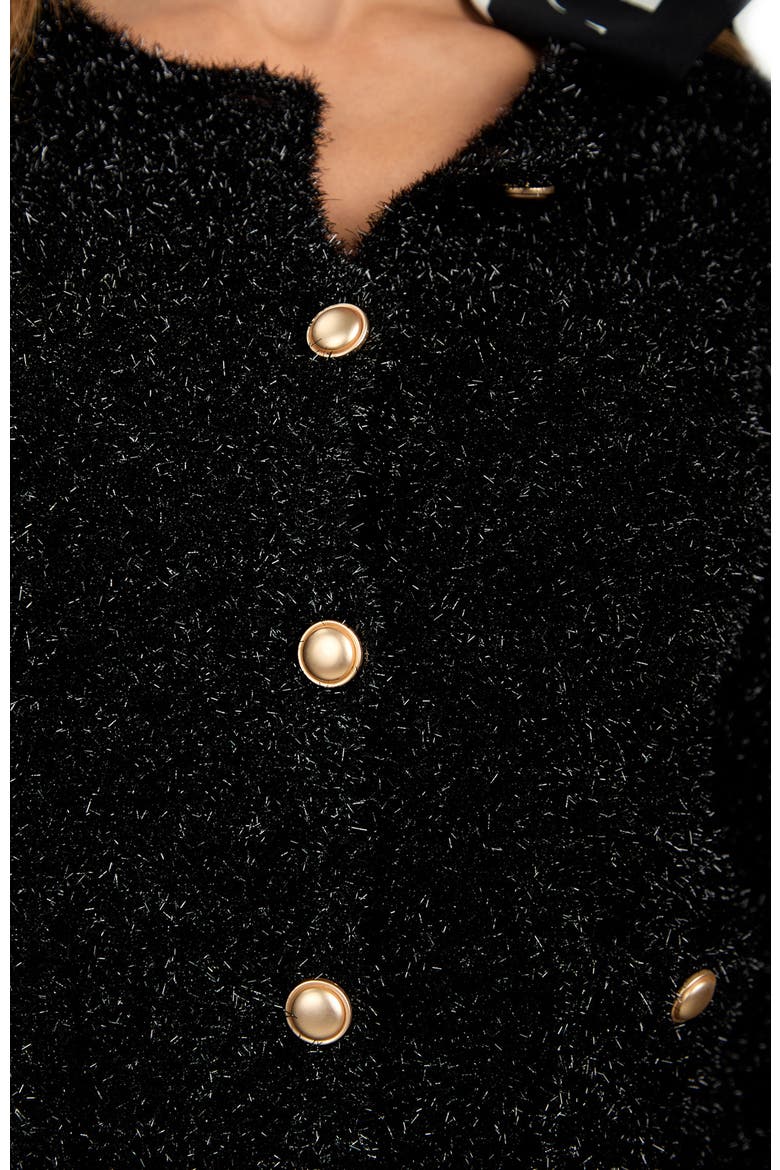Sinai Sparkly Cardigan, Alternate, color, Black