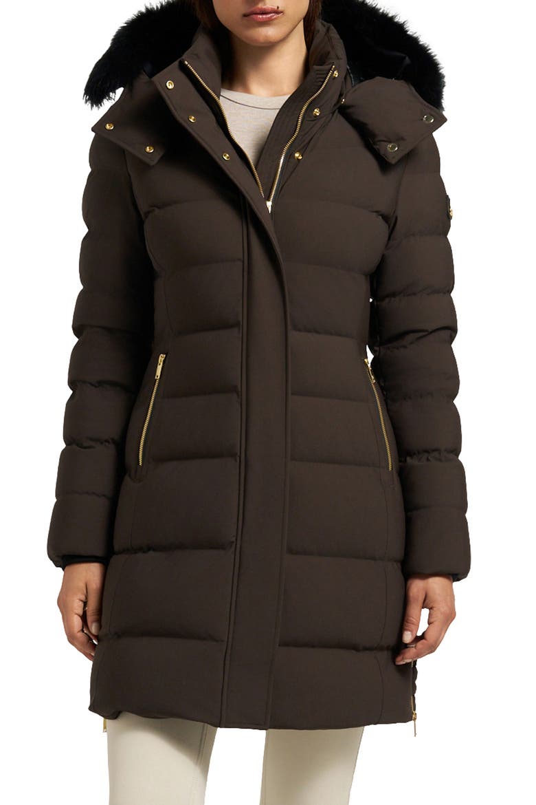 Moose Knuckles Watershed 3 Genuine Shearling Trim Down Parka