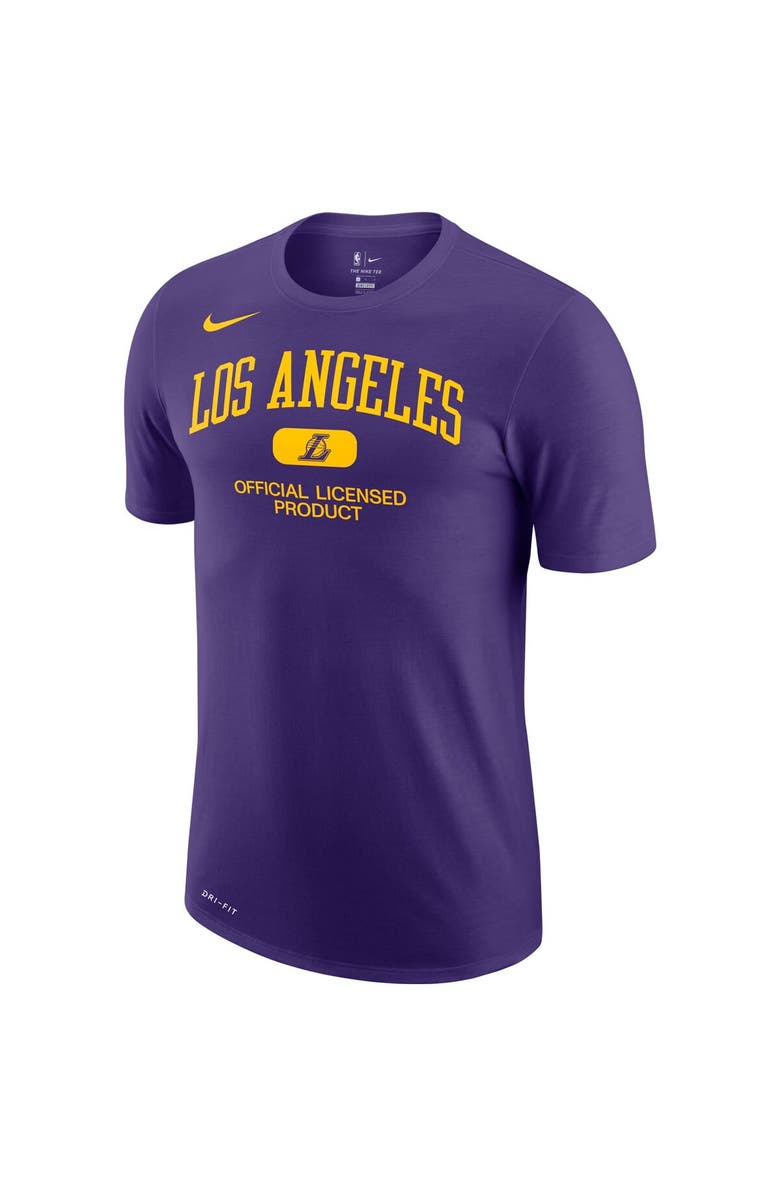 Nike Men's Nike Purple Los Angeles Lakers Essential Heritage Performance T-Shirt, Alternate, color,