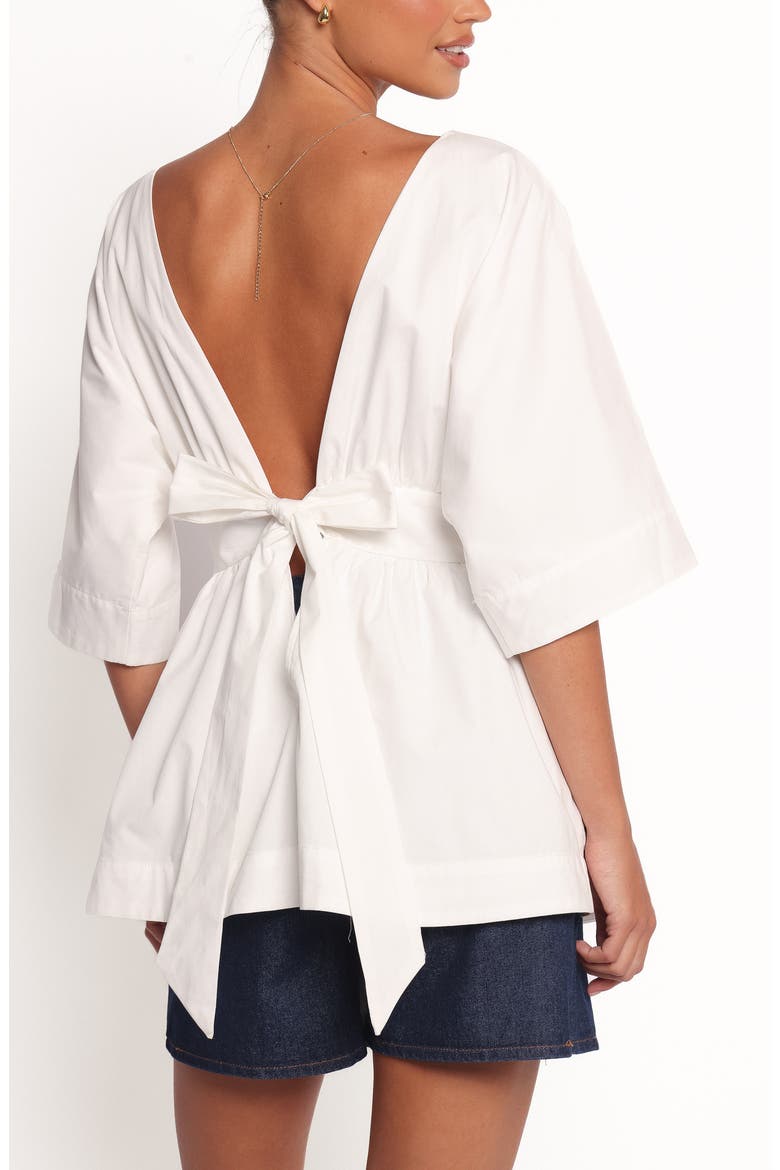 Camila Open Back Top, Alternate, color, WHITE