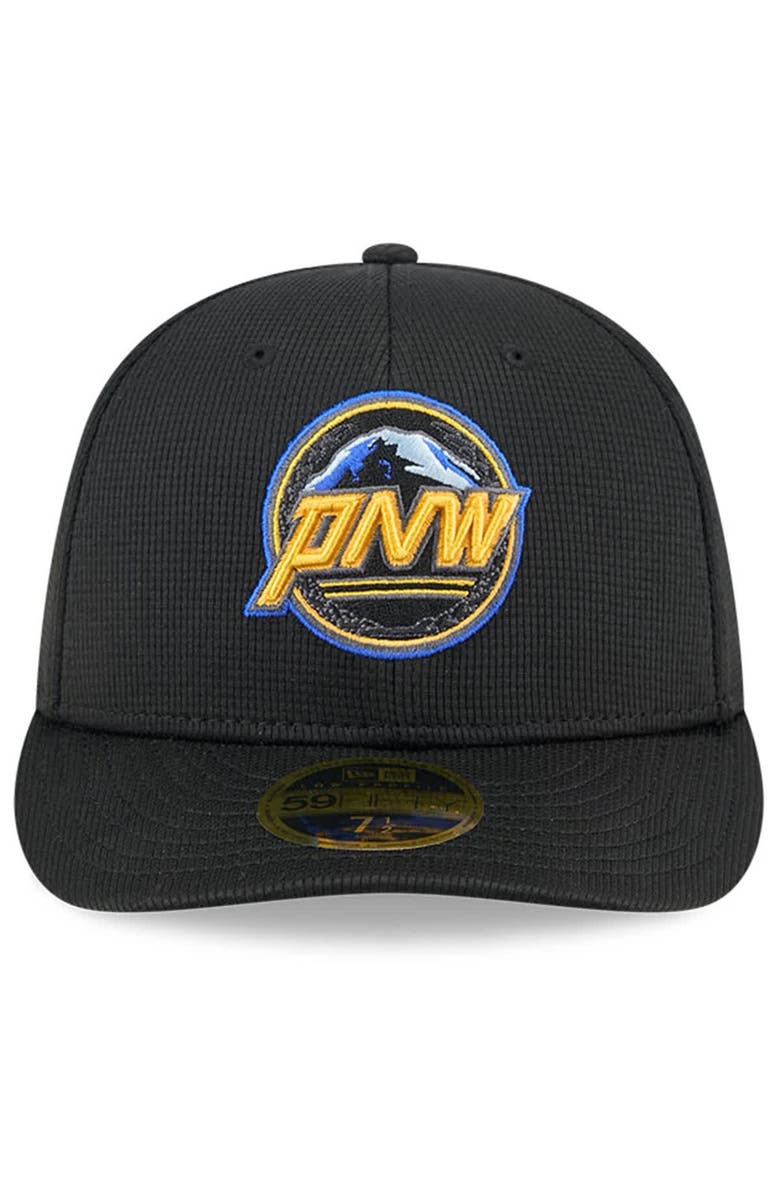 New Era Men's New Era Black Seattle Mariners City Connect Batting Practice Low Profile 59FIFTY Fitted Hat, Alternate, color, Black