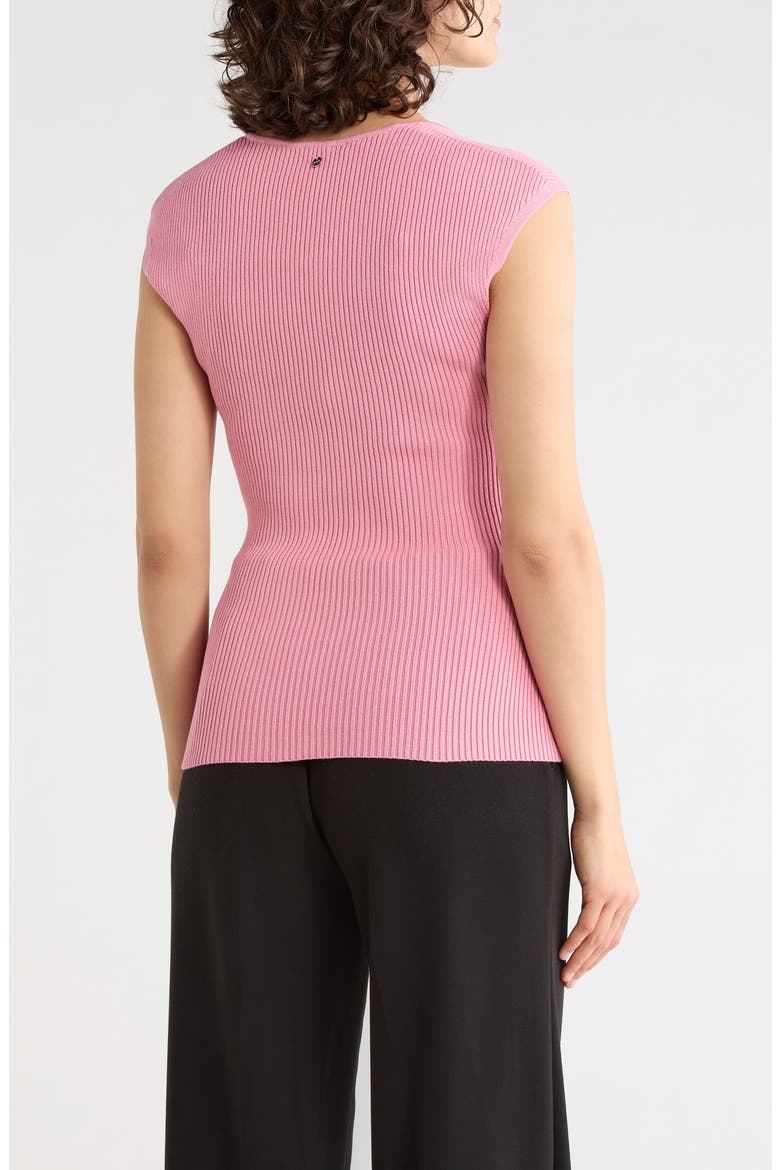 Fobertino Ribbed Square Neck Top, Alternate, color, PINK