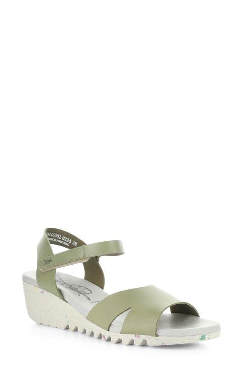 Olla Ankle Strap Wedge Sandal (Women)